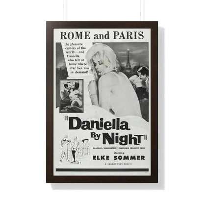 DANIELLA BY NIGHT 1961 - Framed Movie Poster - The Sticker Space