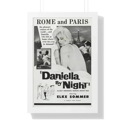DANIELLA BY NIGHT 1961 - Framed Movie Poster - The Sticker Space