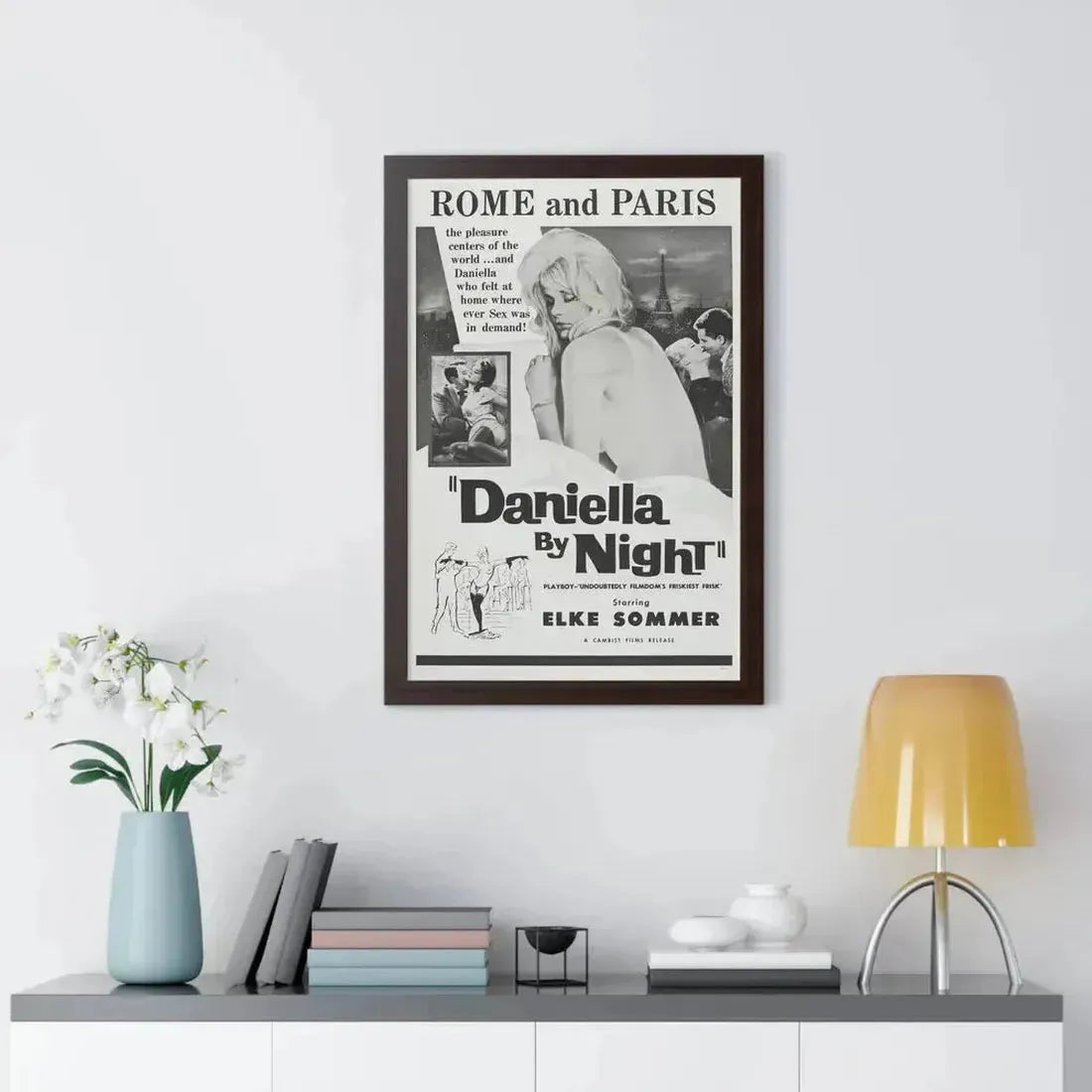 DANIELLA BY NIGHT 1961 - Framed Movie Poster - The Sticker Space