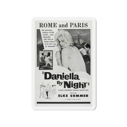 DANIELLA BY NIGHT 1961 Movie Poster - Die-Cut Magnet-3" x 3"-The Sticker Space