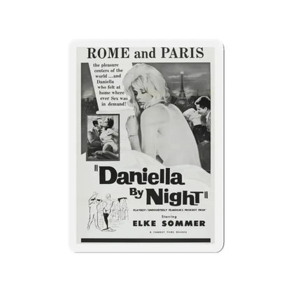 DANIELLA BY NIGHT 1961 Movie Poster - Refrigerator Magnet 2 Inch - The Sticker Space