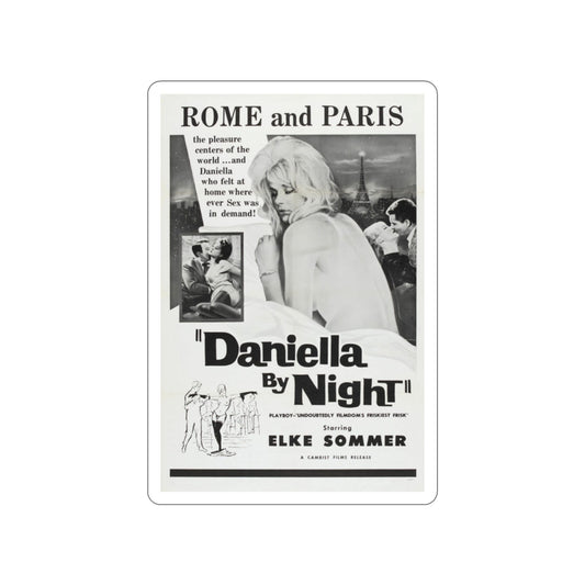 DANIELLA BY NIGHT 1961 Movie Poster STICKER Vinyl Die-Cut Decal-2 Inch-The Sticker Space