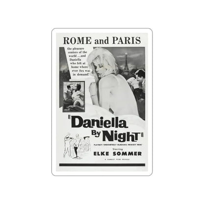 DANIELLA BY NIGHT 1961 Movie Poster STICKER Vinyl Die-Cut Decal 3 Inch - The Sticker Space