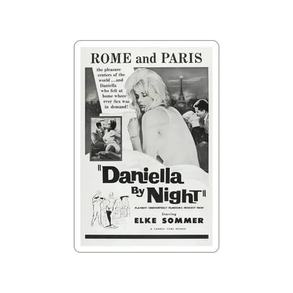 DANIELLA BY NIGHT 1961 Movie Poster STICKER Vinyl Die-Cut Decal 5 Inch - The Sticker Space