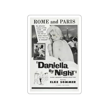 DANIELLA BY NIGHT 1961 Movie Poster STICKER Vinyl Die-Cut Decal 5 Inch - The Sticker Space