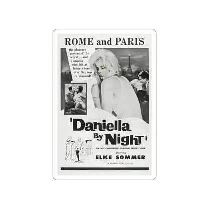 DANIELLA BY NIGHT 1961 Movie Poster STICKER Vinyl Die-Cut Decal 6 Inch - The Sticker Space