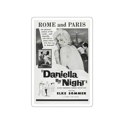 DANIELLA BY NIGHT 1961 Movie Poster STICKER Vinyl Die-Cut Decal 6 Inch - The Sticker Space
