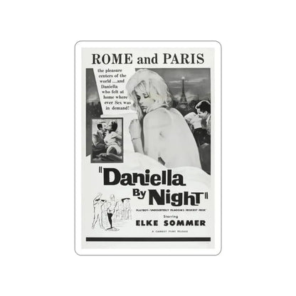 DANIELLA BY NIGHT 1961 Movie Poster STICKER Vinyl Die-Cut Decal - The Sticker Space