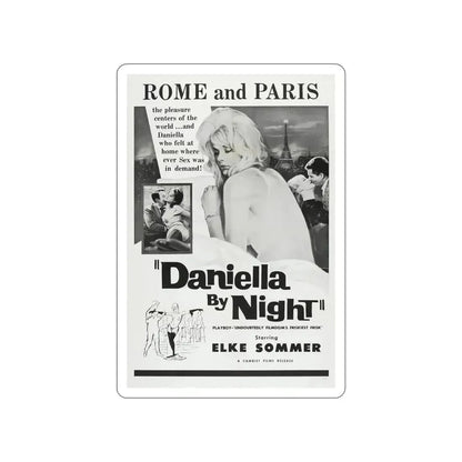 DANIELLA BY NIGHT 1961 Movie Poster STICKER Vinyl Die-Cut Decal - The Sticker Space