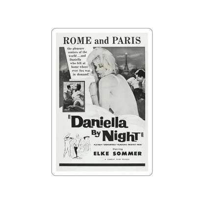 DANIELLA BY NIGHT 1961 Movie Poster STICKER Vinyl Die-Cut Decal - The Sticker Space