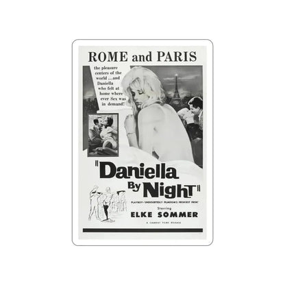 DANIELLA BY NIGHT 1961 Movie Poster STICKER Vinyl Die-Cut Decal - The Sticker Space