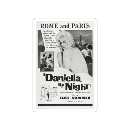 DANIELLA BY NIGHT 1961 Movie Poster STICKER Vinyl Die-Cut Decal - The Sticker Space