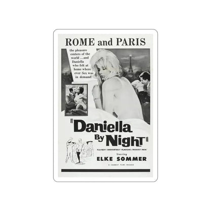 DANIELLA BY NIGHT 1961 Movie Poster STICKER Vinyl Die-Cut Decal - The Sticker Space