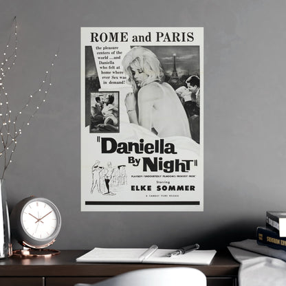 DANIELLA BY NIGHT 1961 - Paper Movie Poster-The Sticker Space