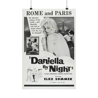 DANIELLA BY NIGHT 1961 - Paper Movie Poster 16″ x 24″ Matte - The Sticker Space