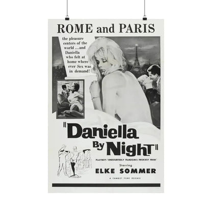 DANIELLA BY NIGHT 1961 - Paper Movie Poster 20″ x 30″ Matte - The Sticker Space