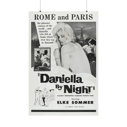 DANIELLA BY NIGHT 1961 - Paper Movie Poster 36" x 54" Matte - The Sticker Space