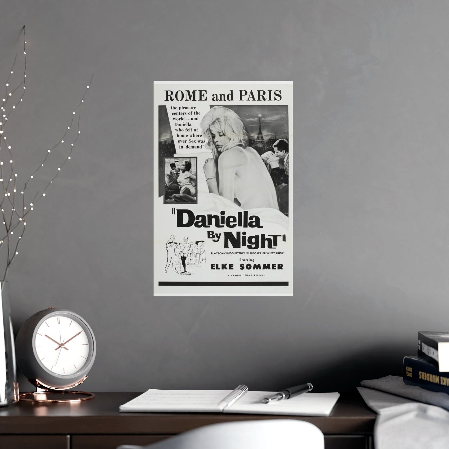 DANIELLA BY NIGHT 1961 - Paper Movie Poster-The Sticker Space