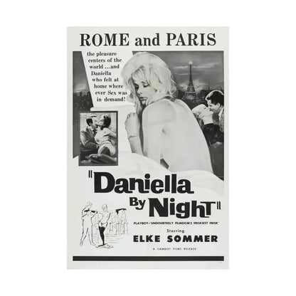 DANIELLA BY NIGHT 1961 - Paper Movie Poster - The Sticker Space