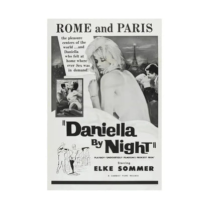 DANIELLA BY NIGHT 1961 - Paper Movie Poster - The Sticker Space