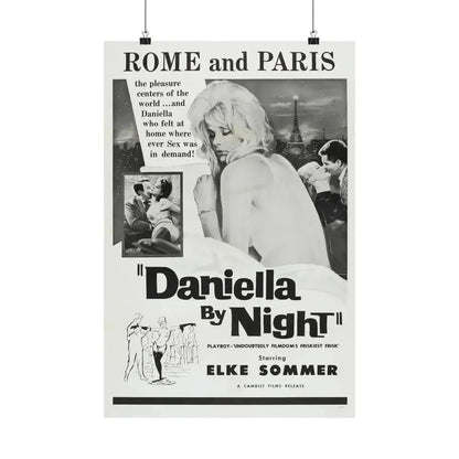 DANIELLA BY NIGHT 1961 - Paper Movie Poster - The Sticker Space