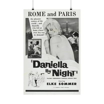DANIELLA BY NIGHT 1961 - Paper Movie Poster - The Sticker Space