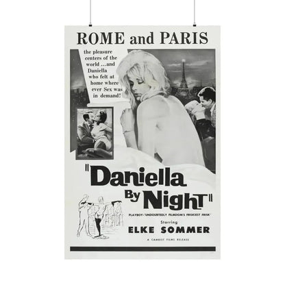 DANIELLA BY NIGHT 1961 - Paper Movie Poster - The Sticker Space