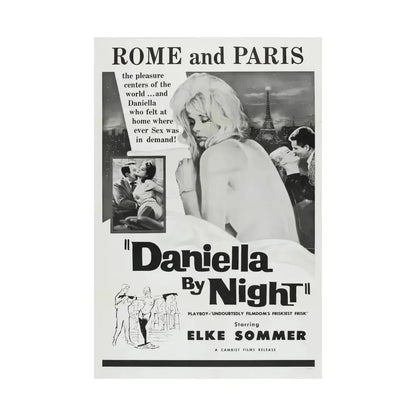 DANIELLA BY NIGHT 1961 - Paper Movie Poster - The Sticker Space