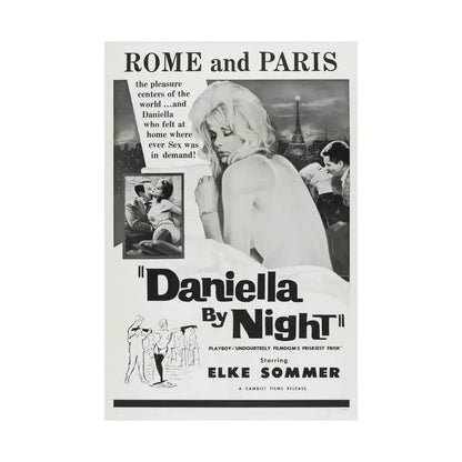 DANIELLA BY NIGHT 1961 - Paper Movie Poster - The Sticker Space