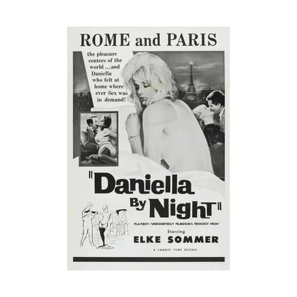 DANIELLA BY NIGHT 1961 - Paper Movie Poster - The Sticker Space
