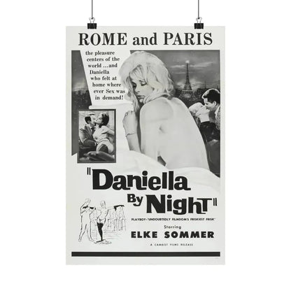 DANIELLA BY NIGHT 1961 - Paper Movie Poster - The Sticker Space