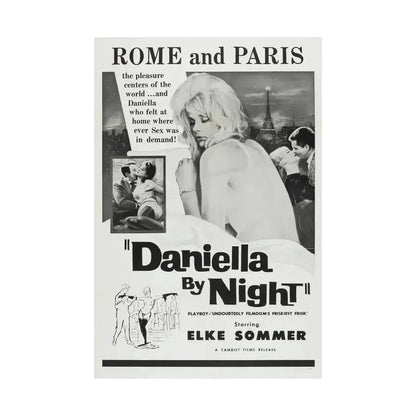 DANIELLA BY NIGHT 1961 - Paper Movie Poster - The Sticker Space