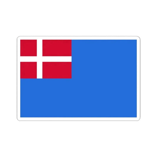 Danish blue ensign (Denmark) STICKER Vinyl Kiss-Cut Decal 2 Inch White - The Sticker Space