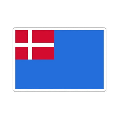 Danish blue ensign (Denmark) STICKER Vinyl Kiss-Cut Decal 3 Inch White - The Sticker Space