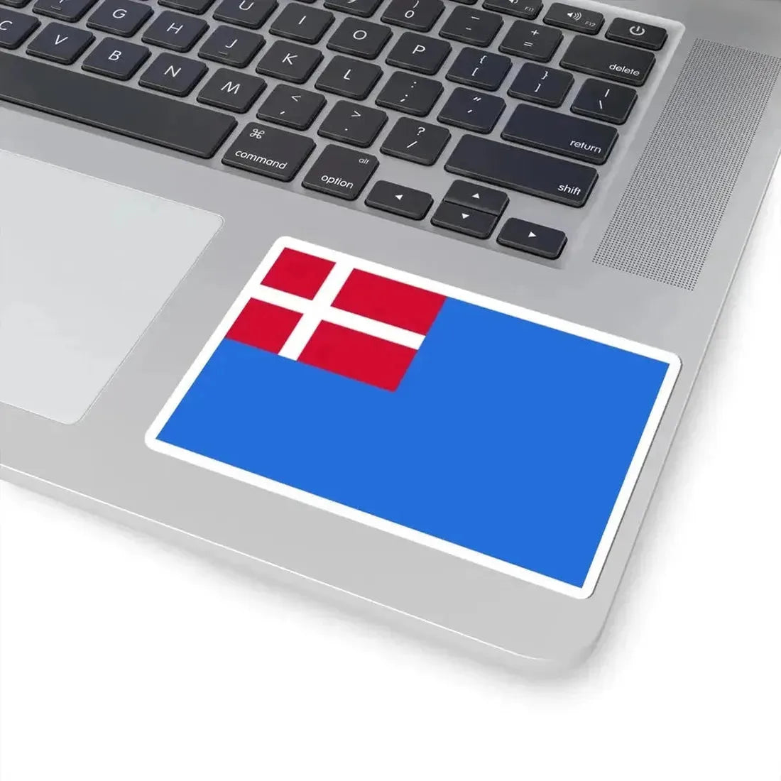 Danish blue ensign (Denmark) STICKER Vinyl Kiss-Cut Decal - The Sticker Space
