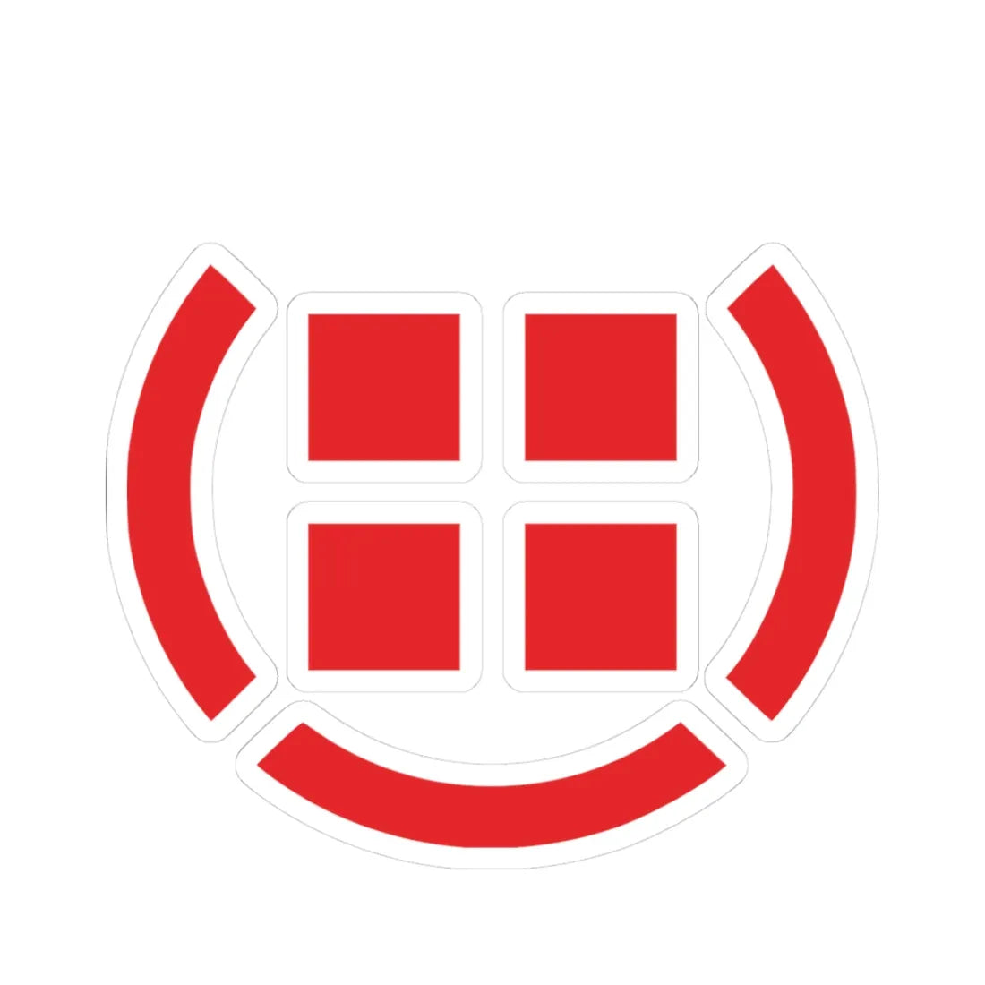 Danish Defence logo w-out crown (Denmark) (Coat of Arms) STICKER Vinyl Kiss-Cut Decal 3 Inch White - The Sticker Space