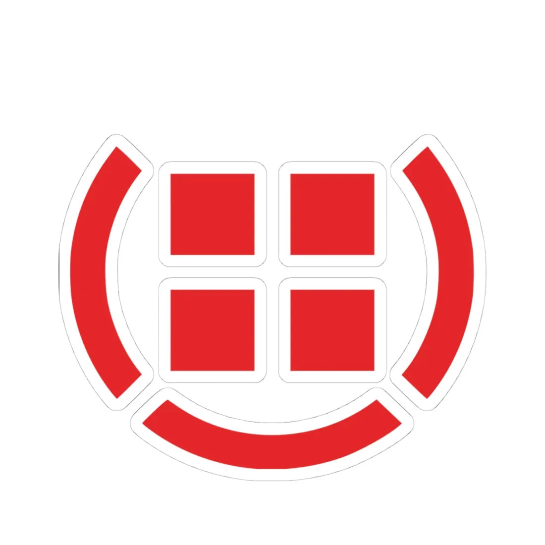 Danish Defence logo w-out crown (Denmark) (Coat of Arms) STICKER Vinyl Kiss-Cut Decal 4 Inch White - The Sticker Space