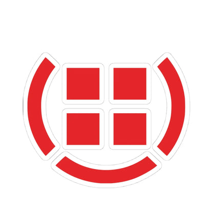 Danish Defence logo w-out crown (Denmark) (Coat of Arms) STICKER Vinyl Kiss-Cut Decal 4 Inch White - The Sticker Space