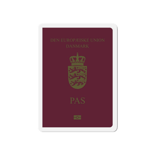 Danish Passport - Die-Cut Magnet-6 × 6"-The Sticker Space