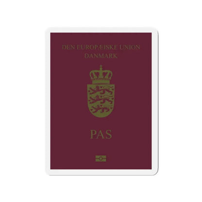 Danish Passport - Refrigerator Magnet 2 Inch - The Sticker Space