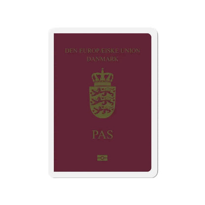 Danish Passport - Refrigerator Magnet 3 Inch - The Sticker Space