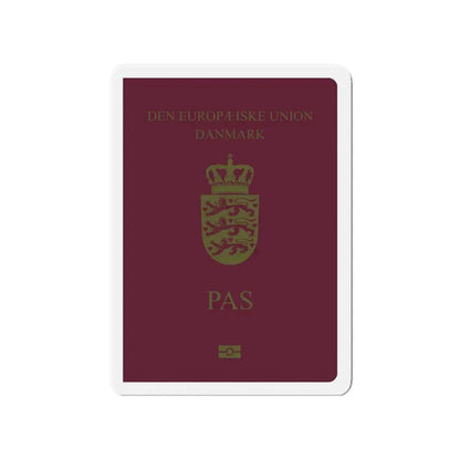 Danish Passport - Refrigerator Magnet 4 Inch - The Sticker Space