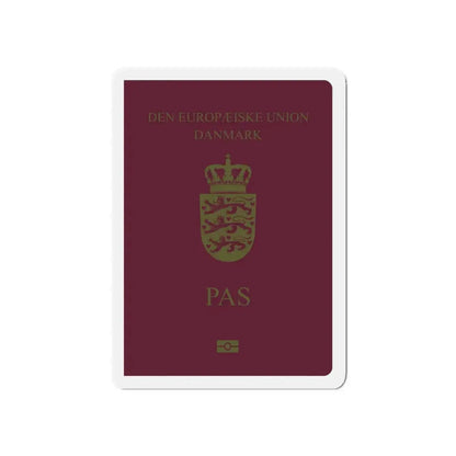 Danish Passport - Refrigerator Magnet 5 Inch - The Sticker Space
