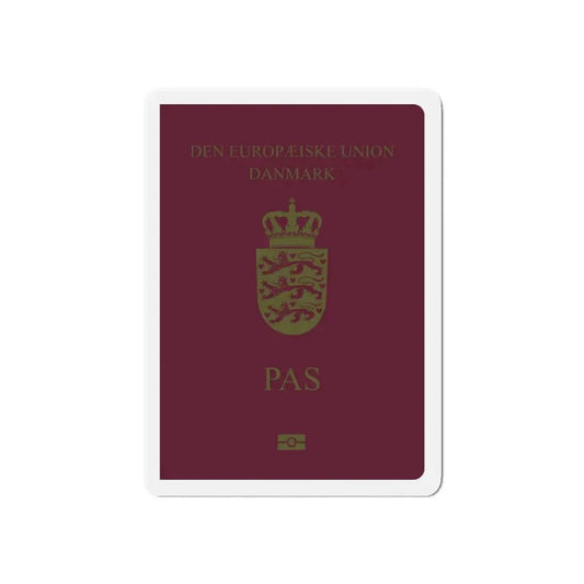 Danish Passport - Refrigerator Magnet 6 Inch - The Sticker Space