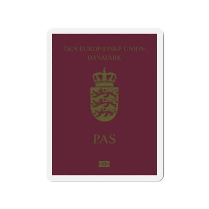Danish Passport - Refrigerator Magnet - The Sticker Space