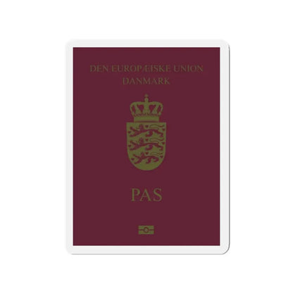 Danish Passport - Refrigerator Magnet - The Sticker Space