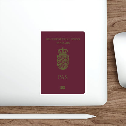 Danish Passport STICKER Vinyl Die-Cut Decal-The Sticker Space