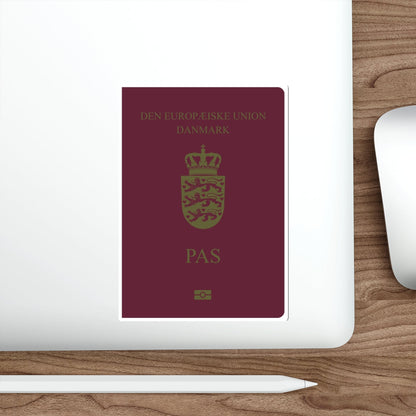 Danish Passport STICKER Vinyl Die-Cut Decal-The Sticker Space