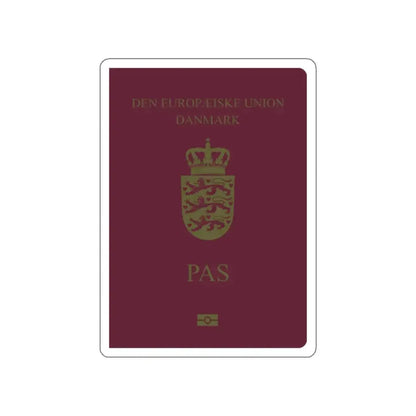 Danish Passport STICKER Vinyl Die-Cut Decal 2 Inch - The Sticker Space