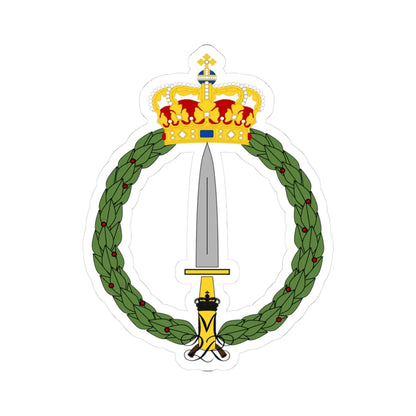 Danish SOKOM logo (Denmark) (Coat of Arms) STICKER Vinyl Kiss-Cut Decal 3 Inch White - The Sticker Space